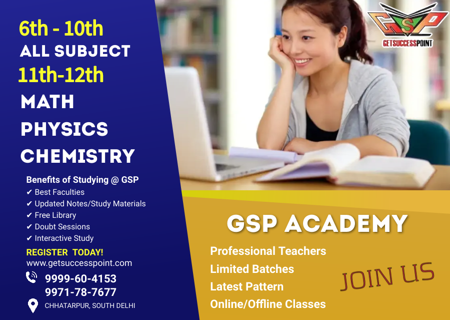 GSP Academy : Best Accounts,Economy, Physics, Chemistry, Math, Commerce, Science, Humanities 1